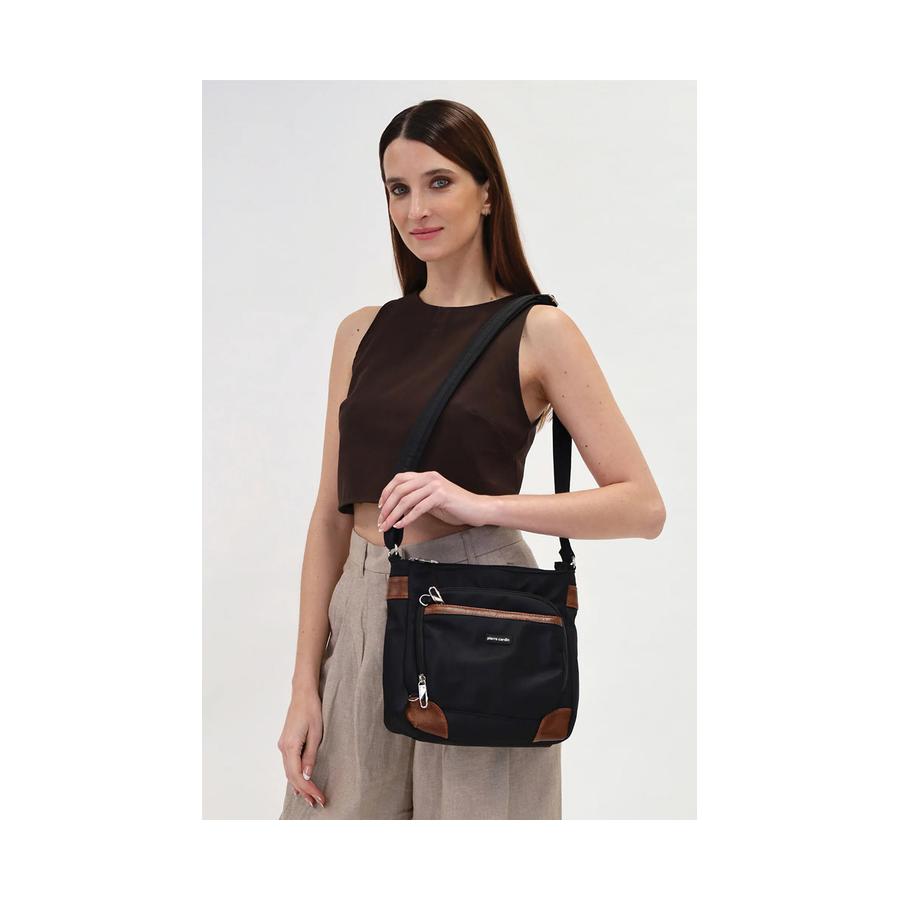Pierre Cardin Darwin Anti-Theft Crossbody Bag Black Black