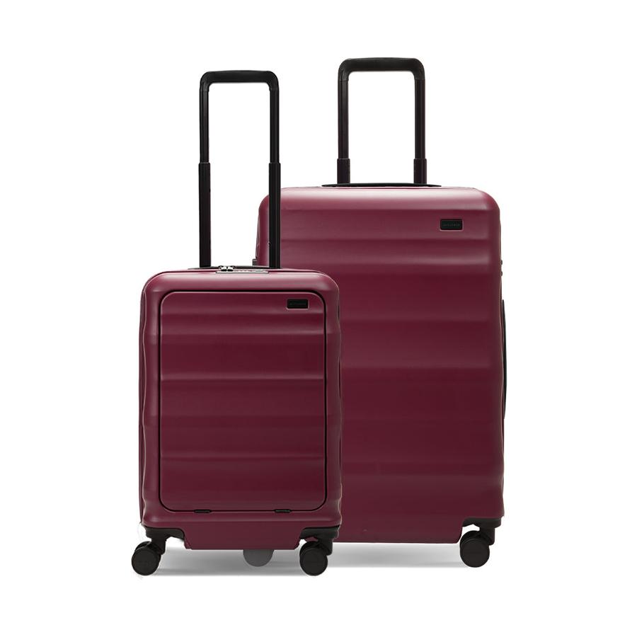Explorer Luna-Air 55cm Front Access & 63cm Hardside Luggage Set Merlot Merlot