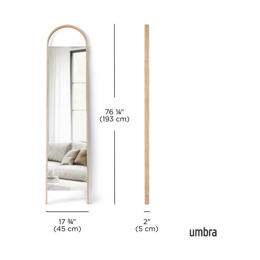 Umbra Bellwood Leaning Mirror (193cm x 45cm) Natural Natural
