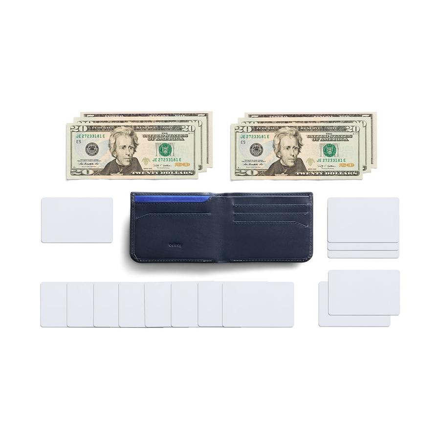Bellroy RFID Hide & Seek LO Leather Wallet Navy Navy
