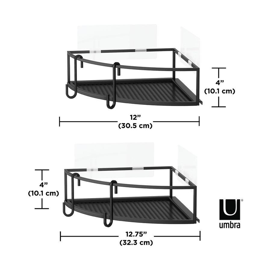 Umbra Cubiko Corner Bins (Set of 2) Black Black