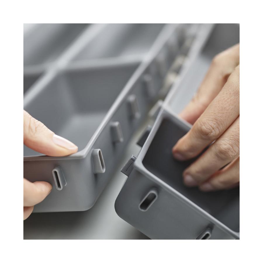 Joseph Joseph Blox 10-Piece Drawer Organiser Set Grey Grey