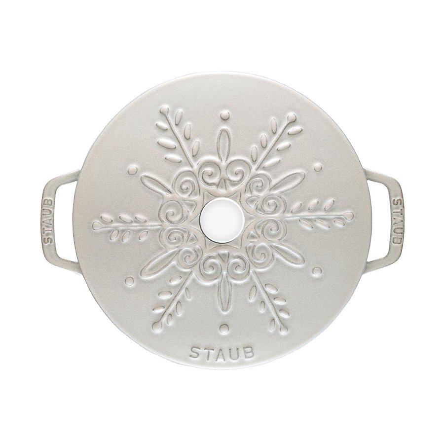 Staub 24cm (3.6L) French Oven Snowflake White Truffle White Truffle