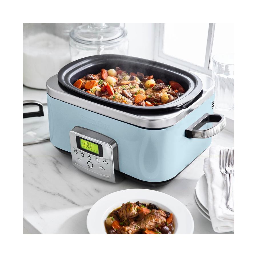 GreenPan Slow Cooker 6L Blue Haze Blue Haze