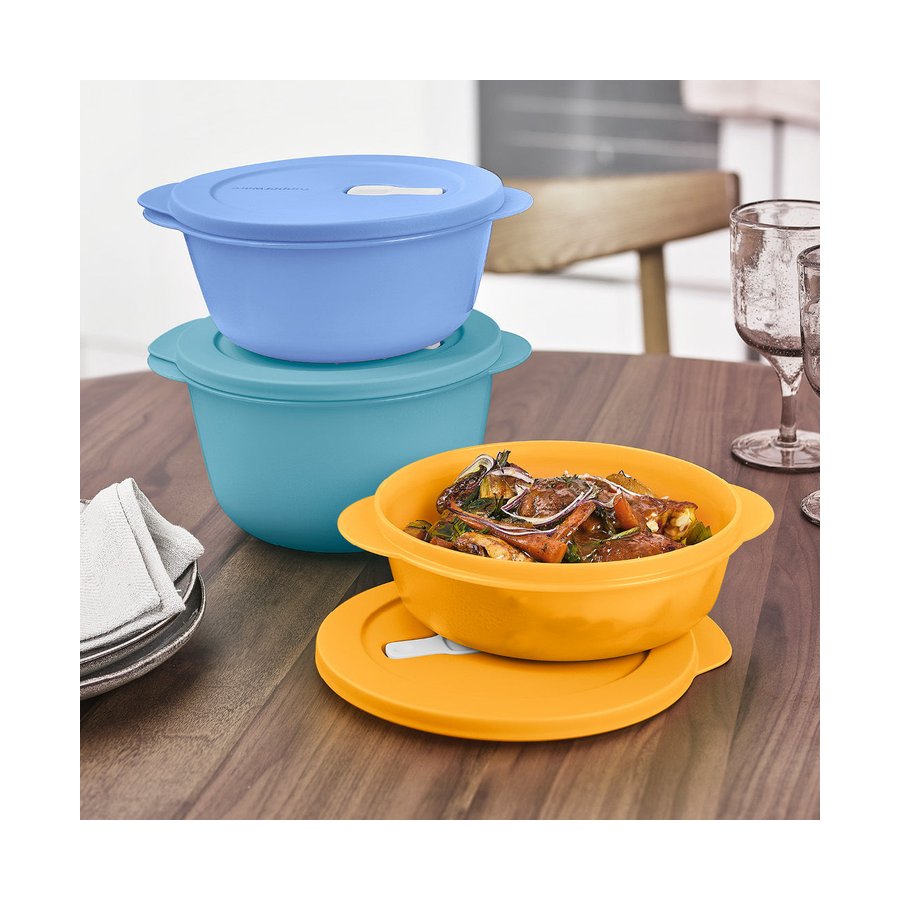 Tupperware Store, Serve, Go Large Container Set (3 Piece) Multi Coloured Multi Coloured