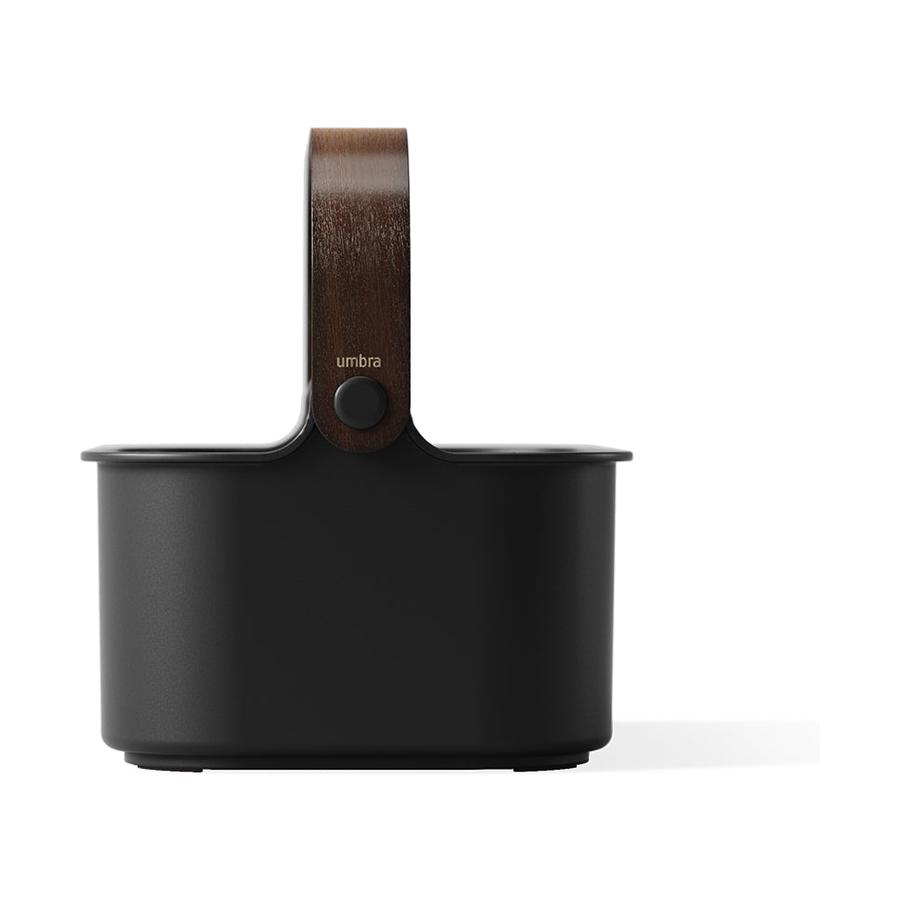 Umbra Bellwood Small Stackable Bin Black/Walnut Black/Walnut