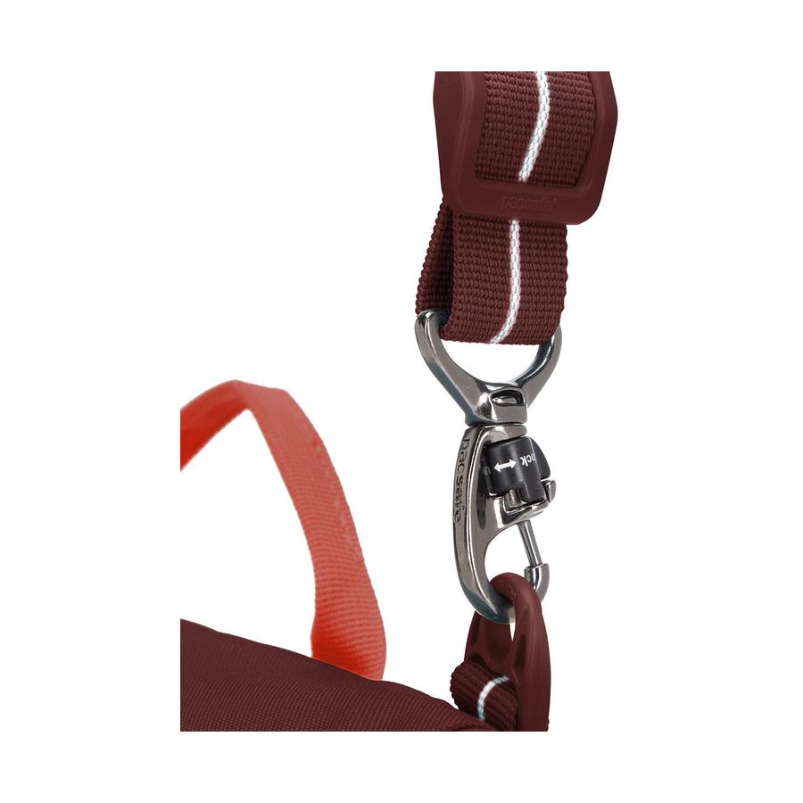 Pacsafe GO Anti-Theft Recycled Saddle Crossbody Bag Garnet Red Garnet Red