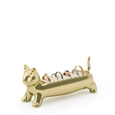Umbra Ali Cat Ring Holder Brass