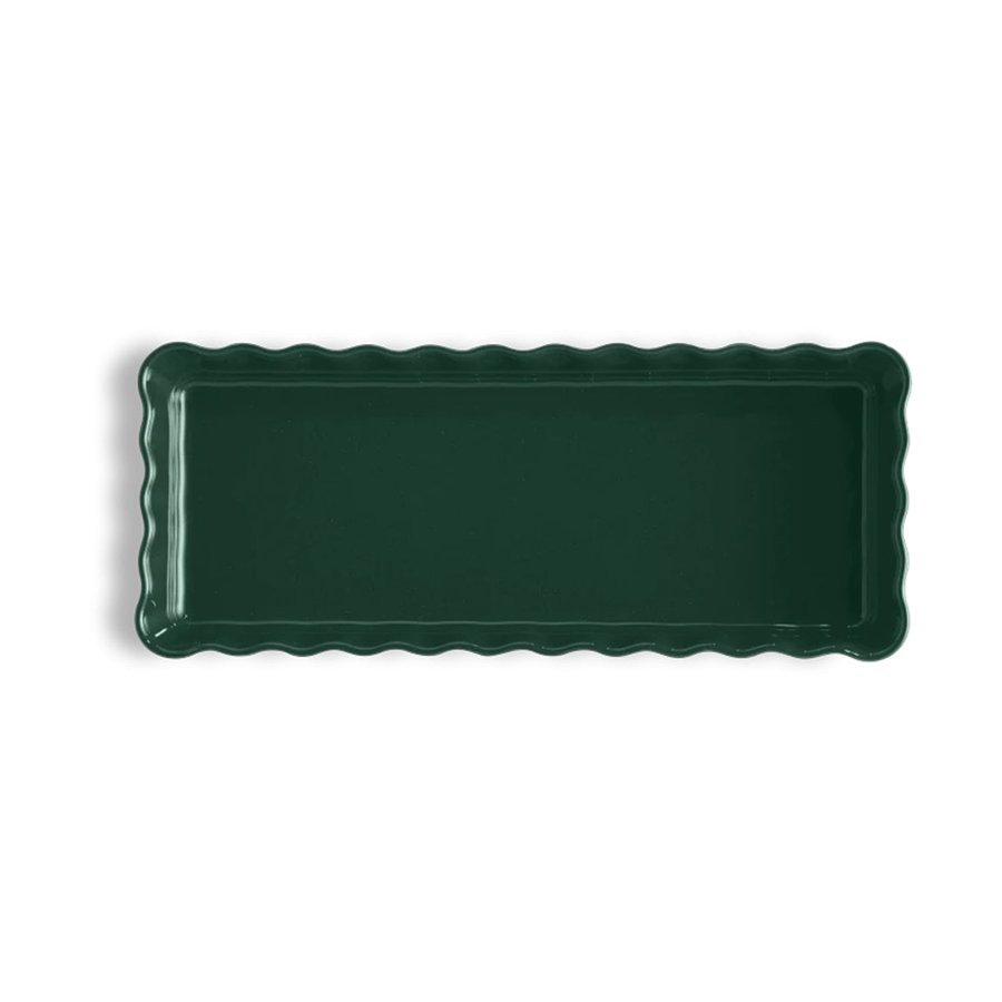 Emile Henry Slim Rectangular Tart Dish Cedar Cedar