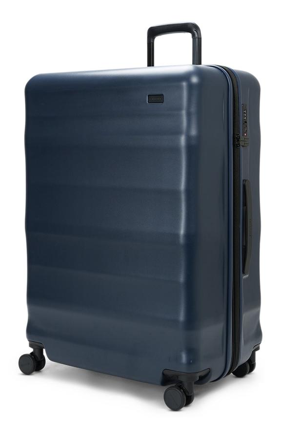 Explorer Luna-Air 74cm Hardside Checked Suitcase Navy