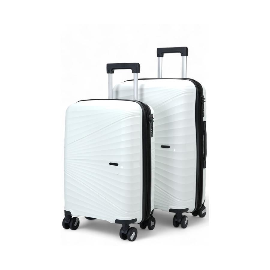 Nomad Aspire 55cm & 65cm Hardside Luggage Set White White