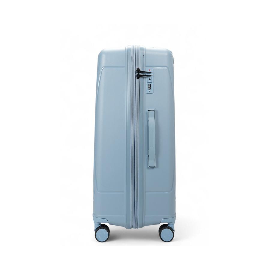 Caselite Quest 56cm, 65cm & 75cm Hardside Luggage Set Steel Blue Steel Blue