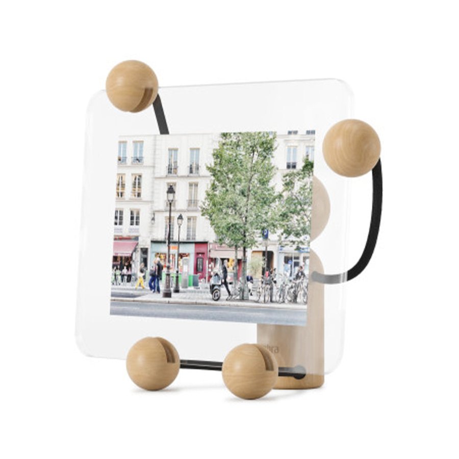 Umbra Woody Picture Frame (13cm x 18cm) Black/Natural Black/Natural