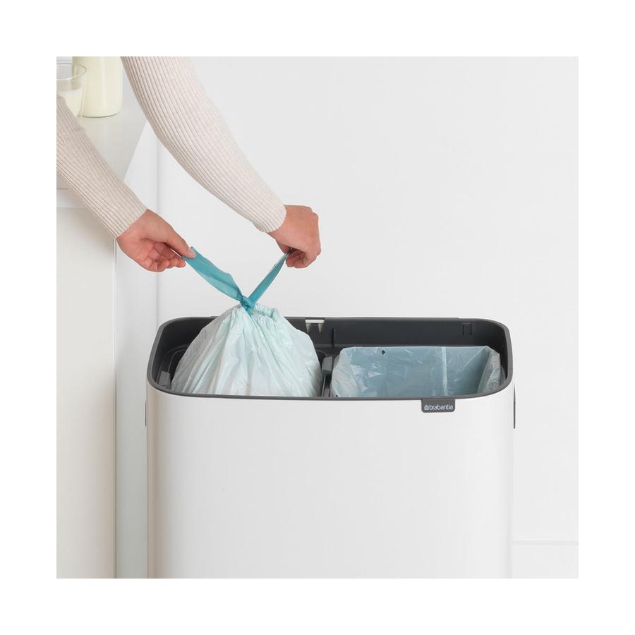 Brabantia Bo Touch Bin (2 x 30L) White White