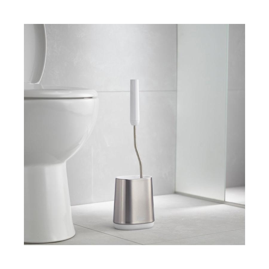 Joseph Joseph Flex Lite Steel Toilet Brush Stainless Steel Stainless Steel