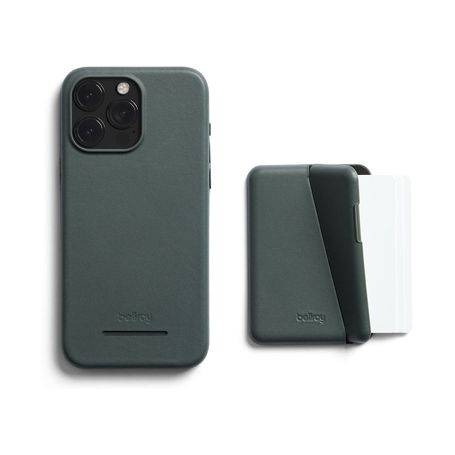 Bellroy iPhone 15 Pro Max Mod Phone Case + Wallet (With Button Add-On) Evergreen Evergreen