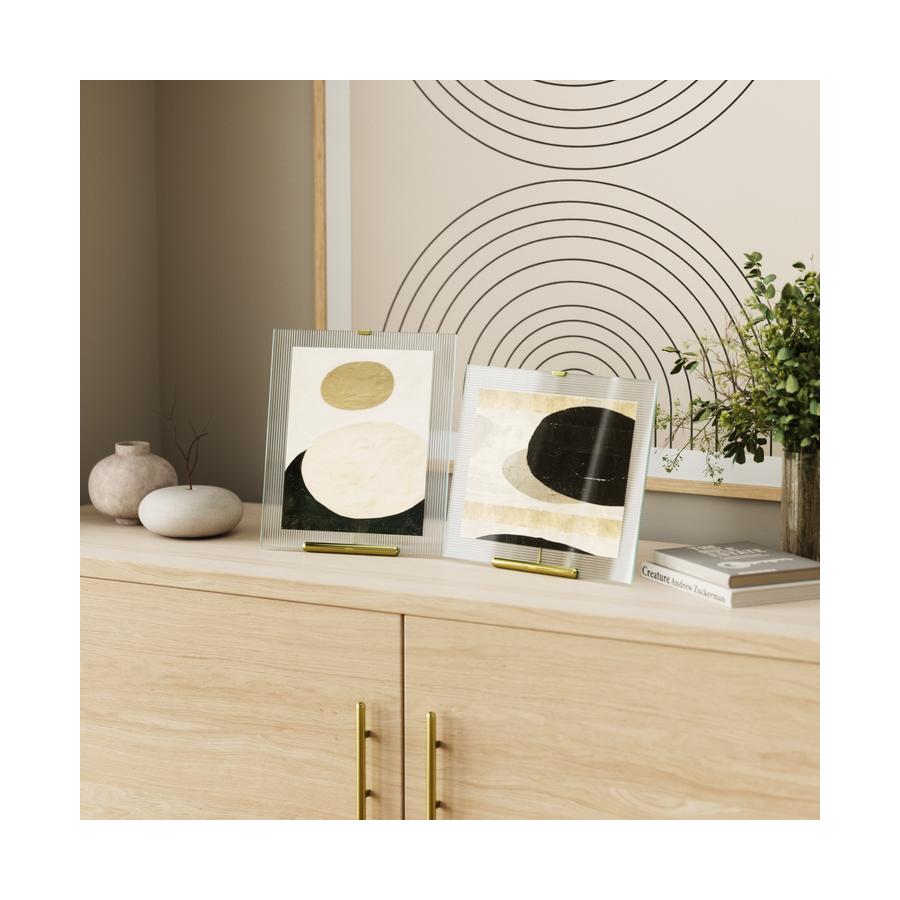 Umbra Flute 20 x 25cm Picture Frame Brass Brass