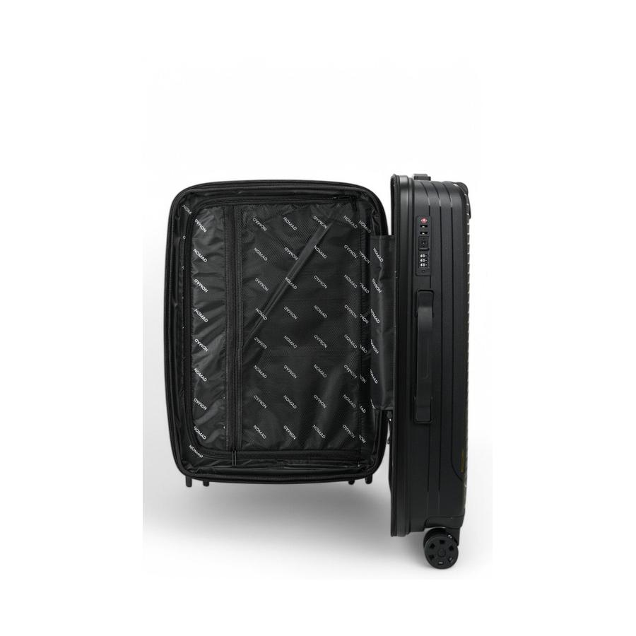 Nomad Venture 65cm Hardside Checked Suitcase Black Black