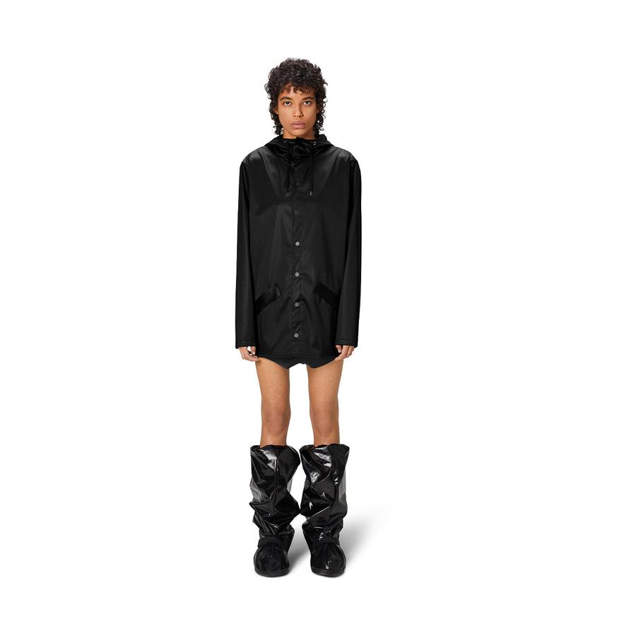 Rains Jacket Black Grain XL