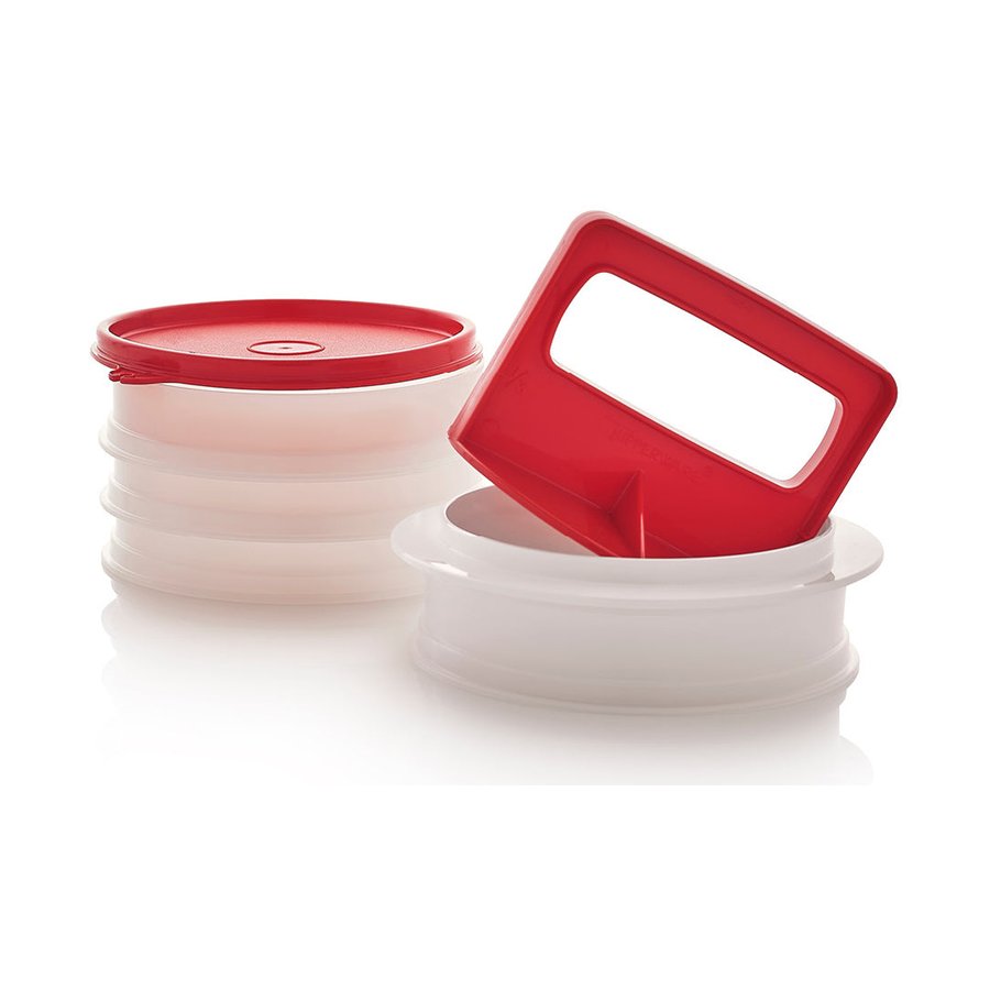 Tupperware Hamburger Patty Press Chilli & Snow White Chilli & Snow White