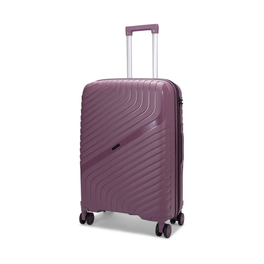 Nomad Journey 66cm Hardside Checked Suitcase Purple Purple