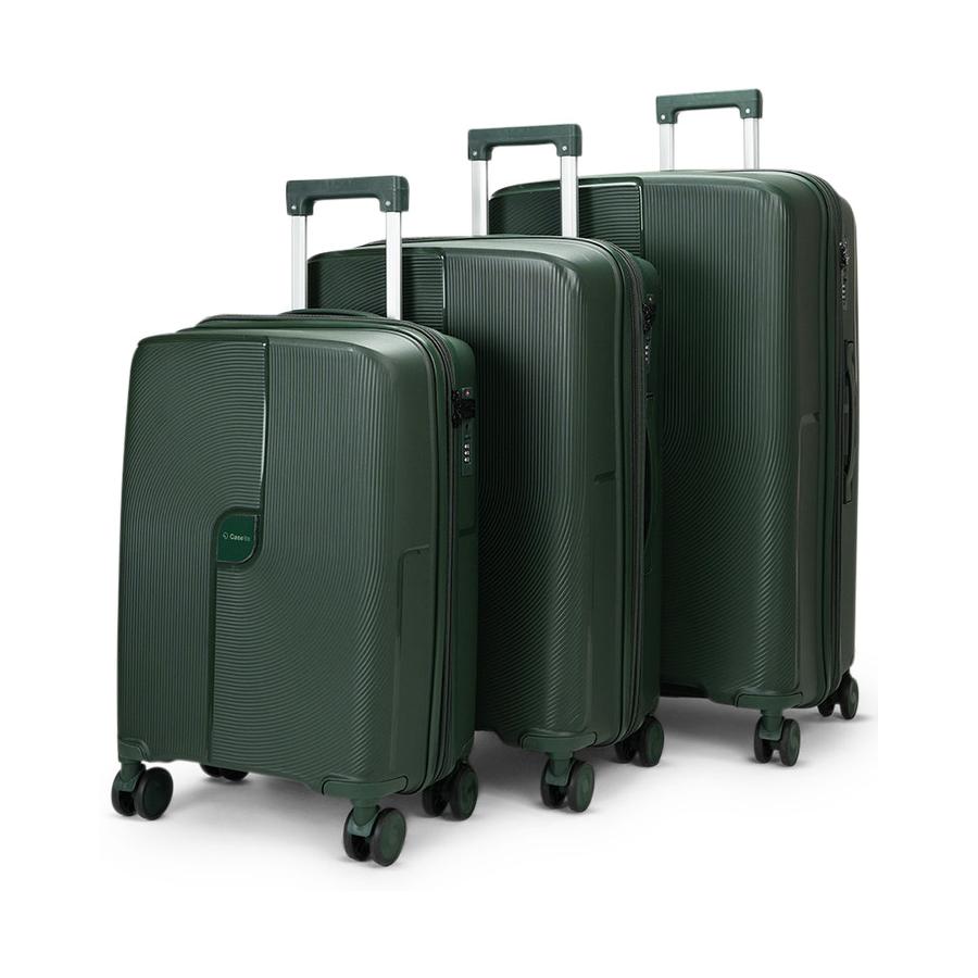 Caselite Aero 56cm, 65cm & 75cm Hardside Luggage Set Forest Green Forest Green