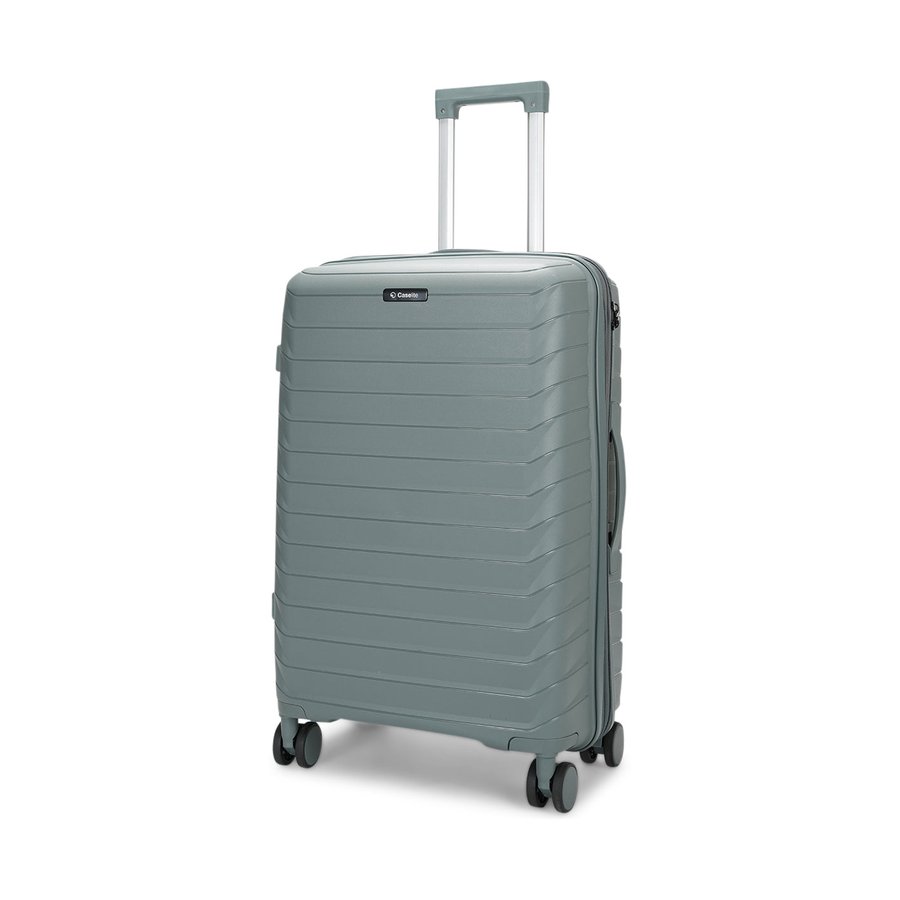 Caselite Expedition 56cm & 65cm Hardside Luggage Set Grey Green Grey Green