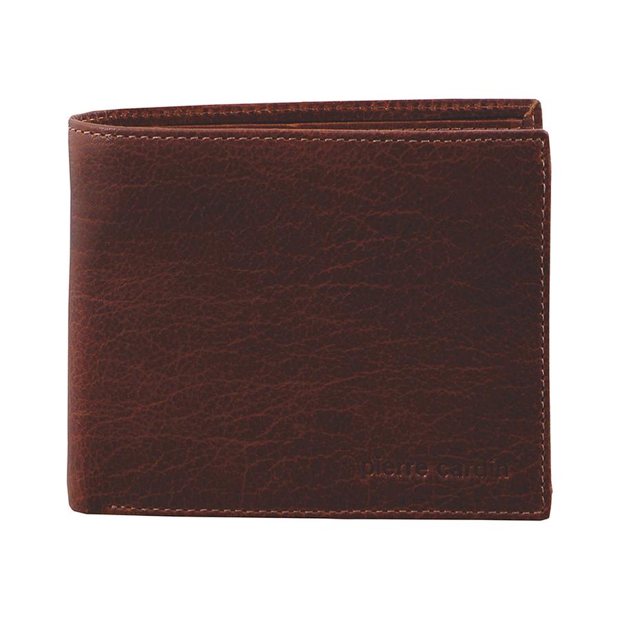 Pierre Cardin Blair Men's Rustic Leather RFID Wallet Chestnut Chestnut