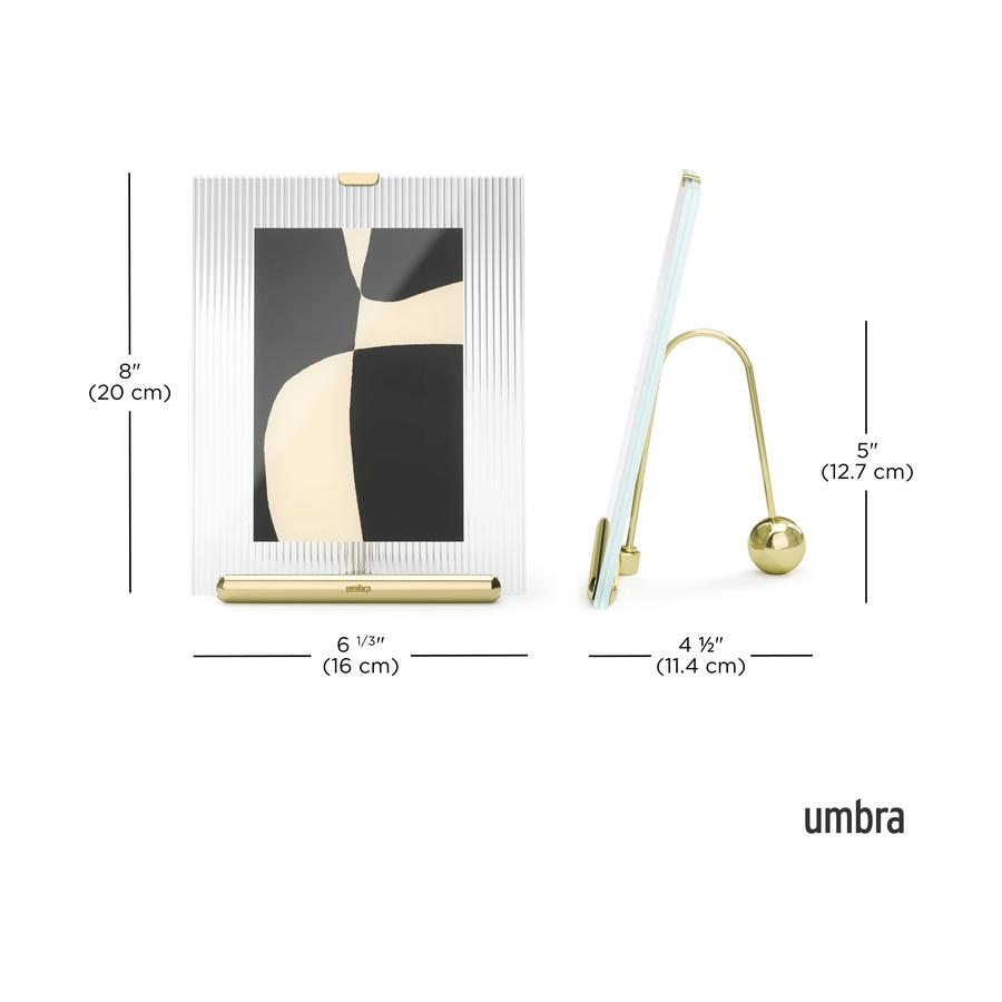 Umbra Flute 10 x 15cm Picture Frame Brass Brass