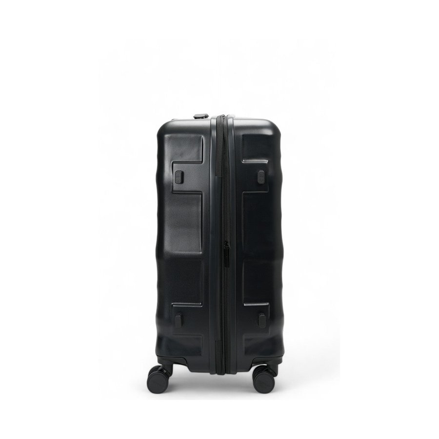 Explorer Luna-Air 63cm Hardside Checked Suitcase Black Black