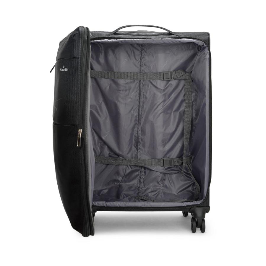 Caselite Ultra 55cm & 69cm Softside Luggage Set Black Black