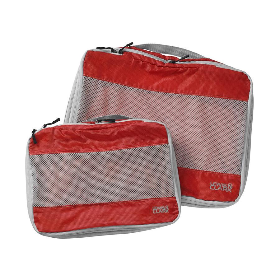 Lewis N. Clark Packing Cube Set -  2 Pack Red Red