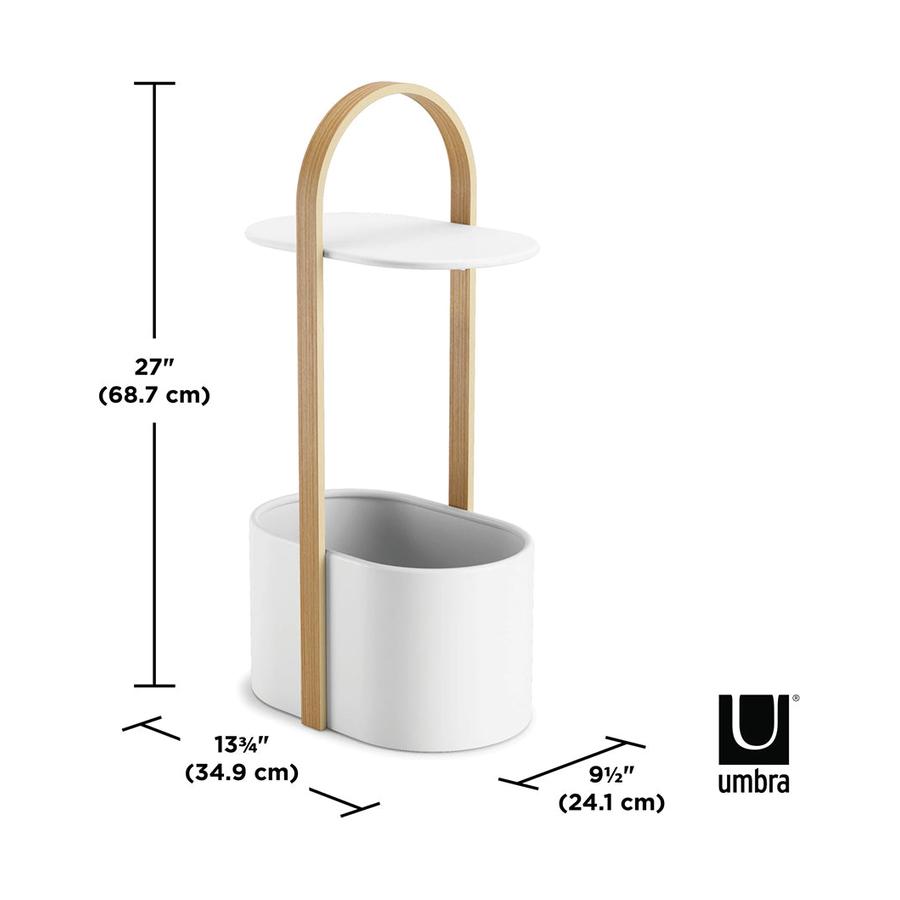 Umbra Bellwood Storage Table White/Natural White/Natural