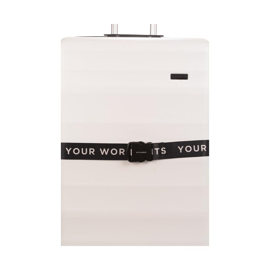 Explorer Luggage Strap Black Black