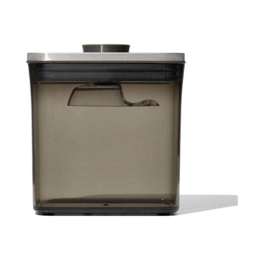 OXO Good Grips Steel POP 1.6L Coffee Container with Scoop Black Black