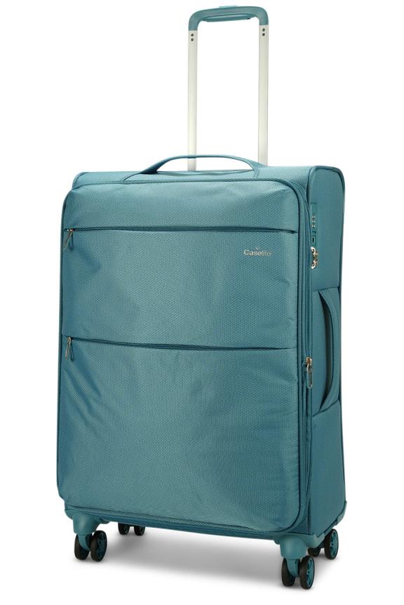 Caselite Ultra 69cm Softside Checked Suitcase Teal