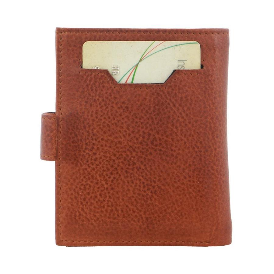 Pierre Cardin Conrad Leather Smart Slide Card Holder Tab Wallet Tan Tan