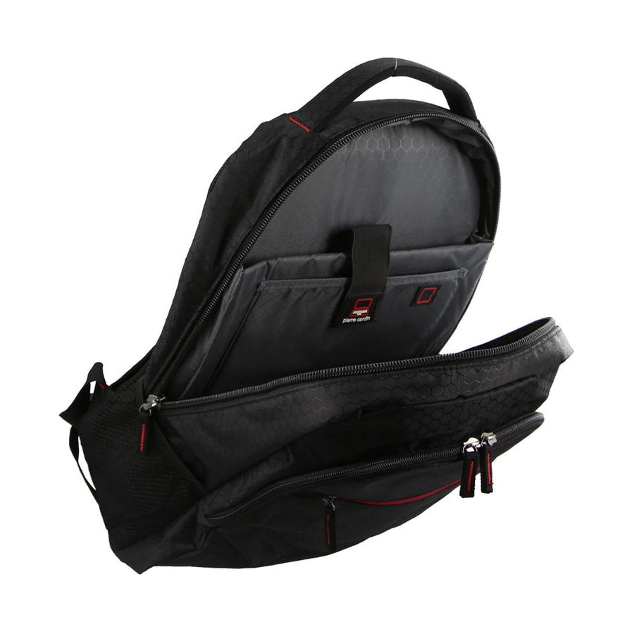 Pierre Cardin Leon 15" Laptop Backpack Black Black