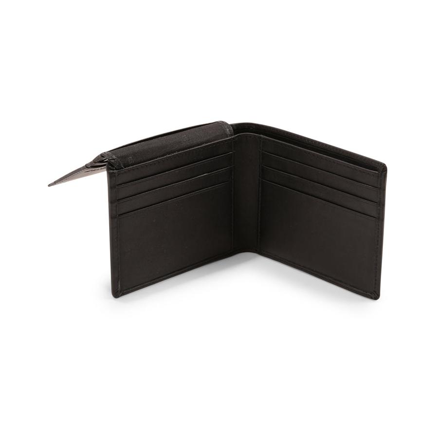 Samsonite DLX Leather RFID Wallet - 9 Card Black Black