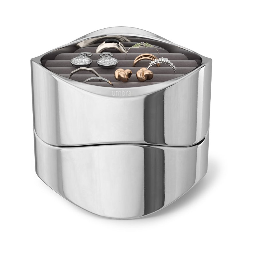 Umbra Wavy Jewellery Organiser Chrome Chrome