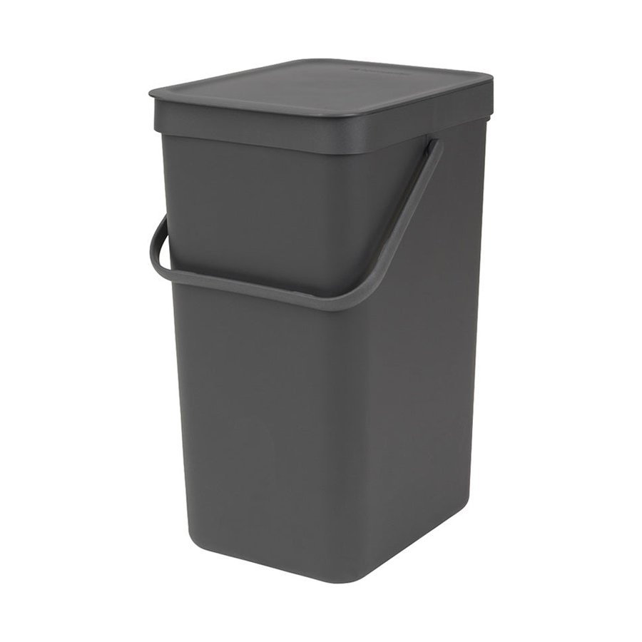 Brabantia Sort & Go Waste Bin (16L) Grey Grey