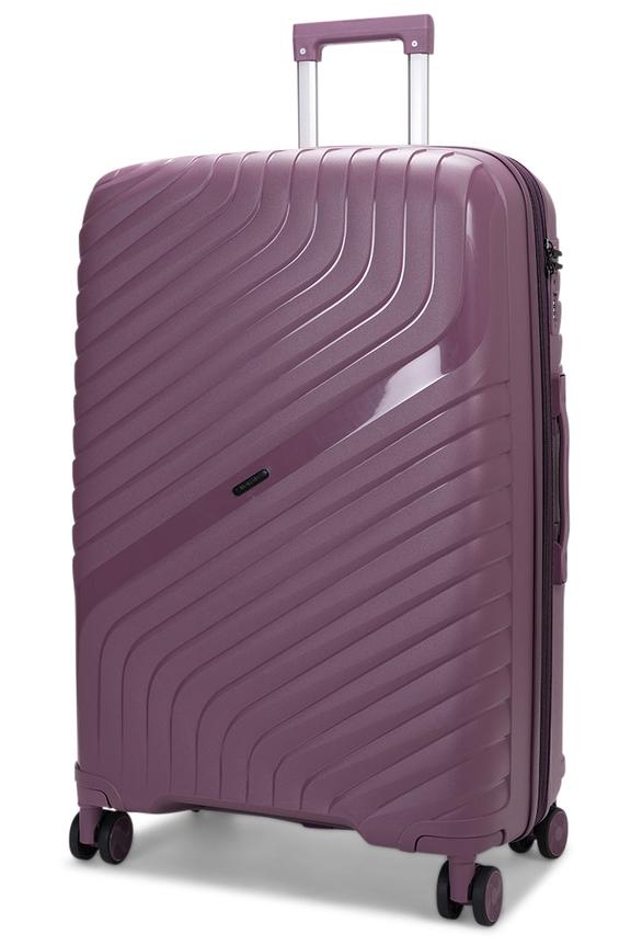 Nomad Journey 75cm Hardside Checked Suitcase Purple
