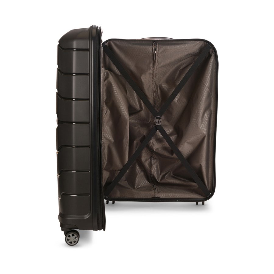 Samsonite Oc2lite 81cm Hardside Checked Suitcase Black Black