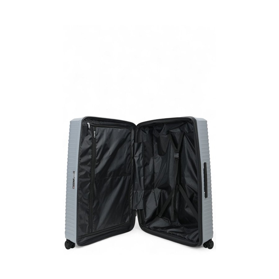 Samsonite Upscape 81cm Hardside Checked Suitcase Platinum Platinum