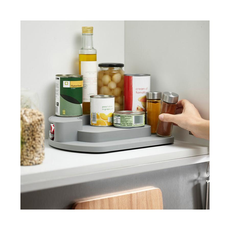 Joseph Joseph CupboardStore Rotating Organiser Grey Grey
