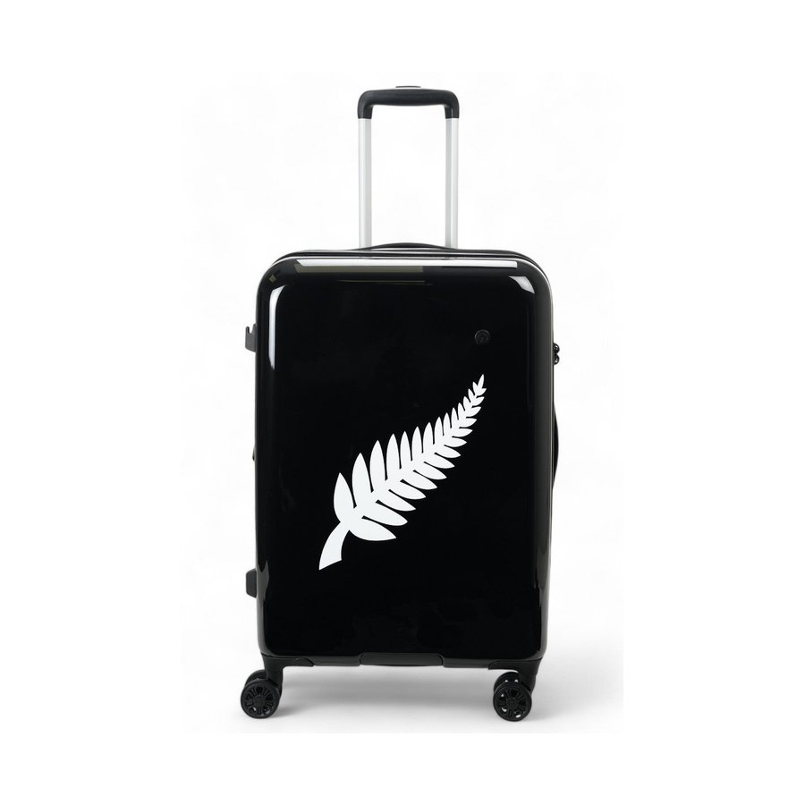 Caselite NZ Fern 67cm Hardside Checked Suitcase Black Black