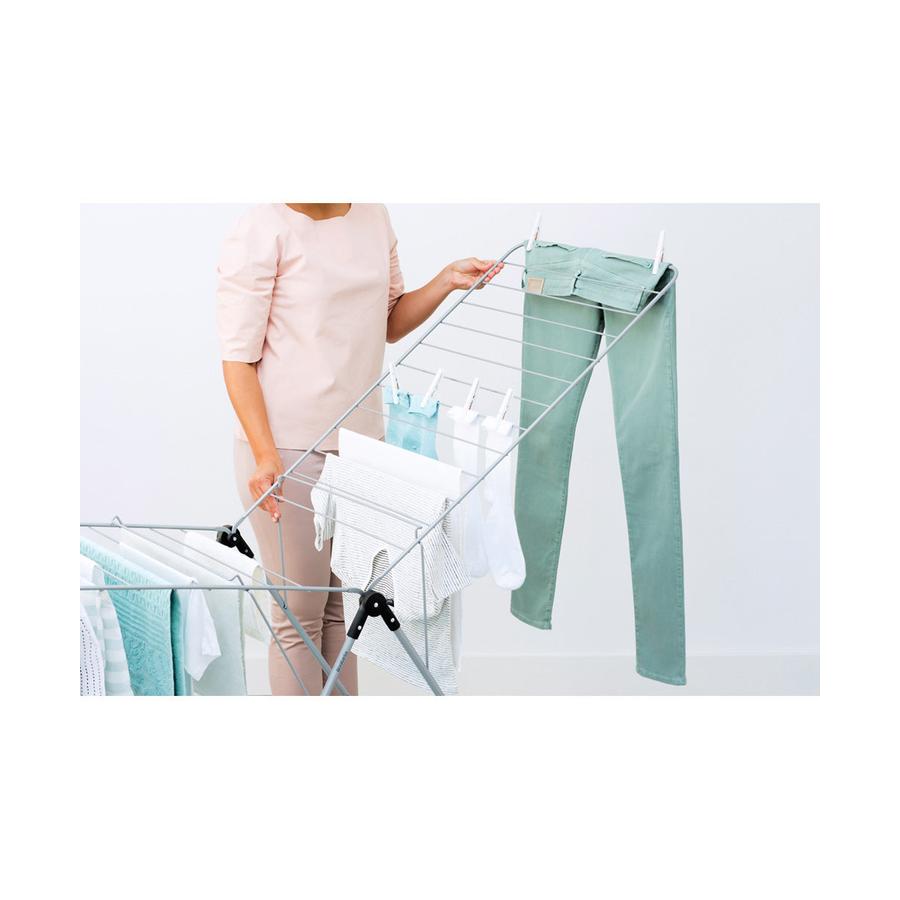 Brabantia T-Model Drying Rack Metallic Grey Metallic Grey