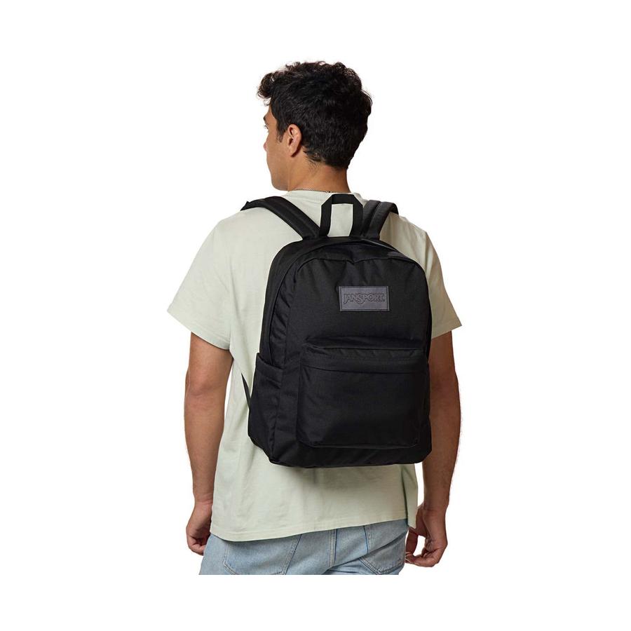 Jansport Superbreak Plus Backpack Monochrome Black Monochrome Black