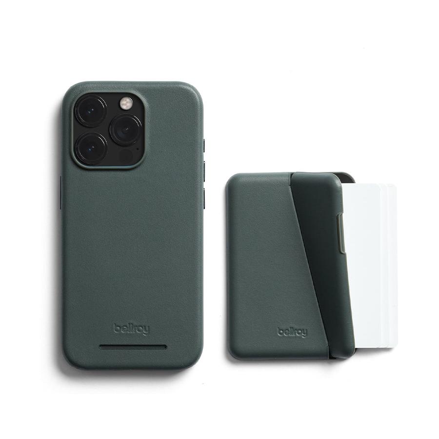 Bellroy iPhone 15 Pro Mod Phone Case + Wallet (With Button Add-On) Evergreen Evergreen