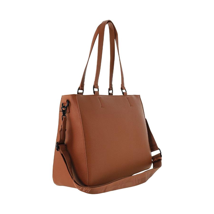 Gap Camilla Ladies Vegan Leather Modern Tote Crossbody Bag Tan Tan